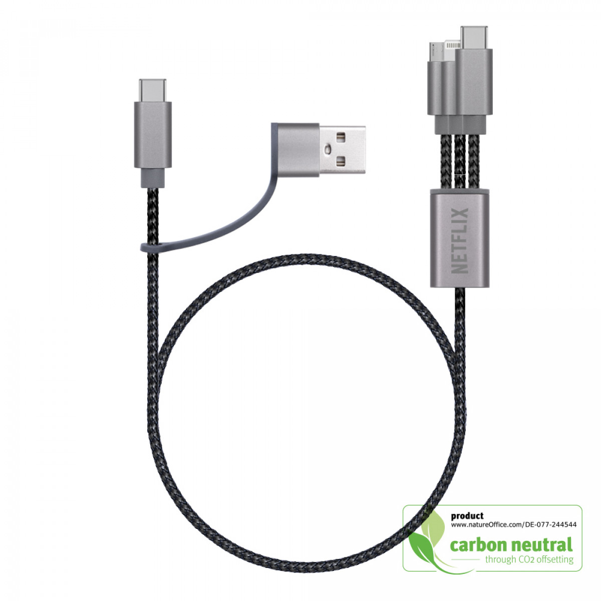 BND854 Uduo, braided charging cable (no data sync)